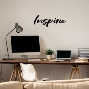 Inspireren, home decor, 3D belettering, home signs, kunst aan de muur, muur decor, gratis verzending