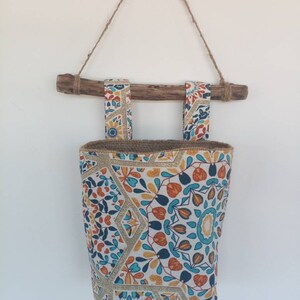 Wandbehang KorbAufbewahrung Boho Taschenkorb Treibholz | Etsy