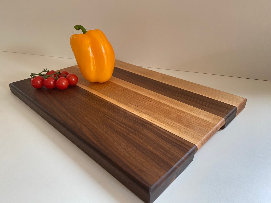 Handmade Walnut Maple & Cherry Cutting Board Etsy