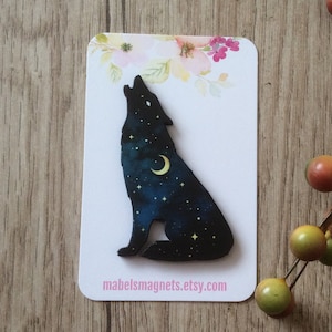 Wolf Needle Knacks,Wolf Magnets,Celestial Wolf embroidery Magnets,Wolf Needle nanny,Wolf Needle Keeper,Wolf Lover Magnets,Wolf gift ideas
