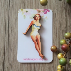 Pin up Girl Magnets,Retro Girl Magnets,Pin up Girl Needle Knack,Retro Lover Magnets