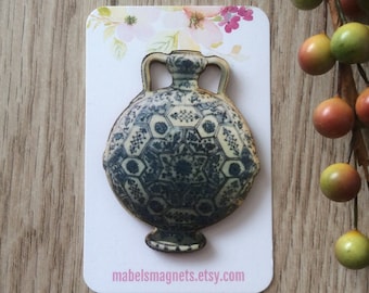 Needle Minder for Cross stitch,Needlepoint,Needlework gifts,Blue Willow Magnets,Blue Willow gift,Blue Willow Needle Minder,Delftware Magnets