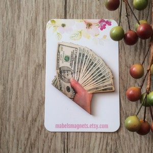 Money Fan Magnets, Fan Magnets,Dollar Bill Needle Knack,Fan Needle Keeper ,Needlepoint,magnetic needle nanny
