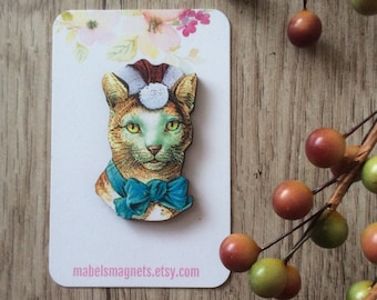 Cat Needle Knack,Christmas Cat Needle Minder, Embroidery Accessories,Christmas Cat Needle Knack,Animal Magnet,cat gifts,Cat lover gift ideas