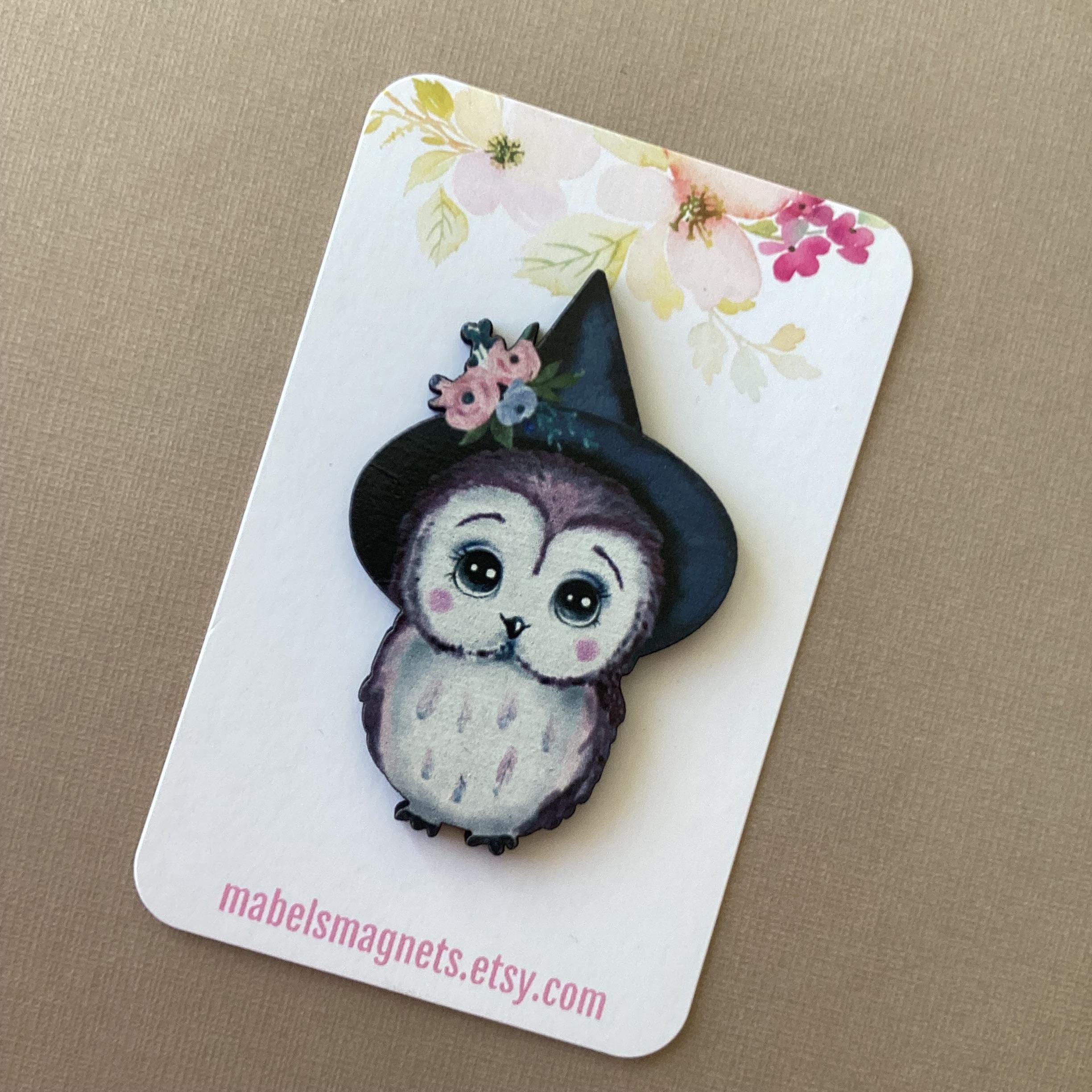 Owl Needle Knack,Owl Needle Keeper , Owl Lover Magnets,Owl Magnets,Bird Fridge Magnets, Owl Needle N