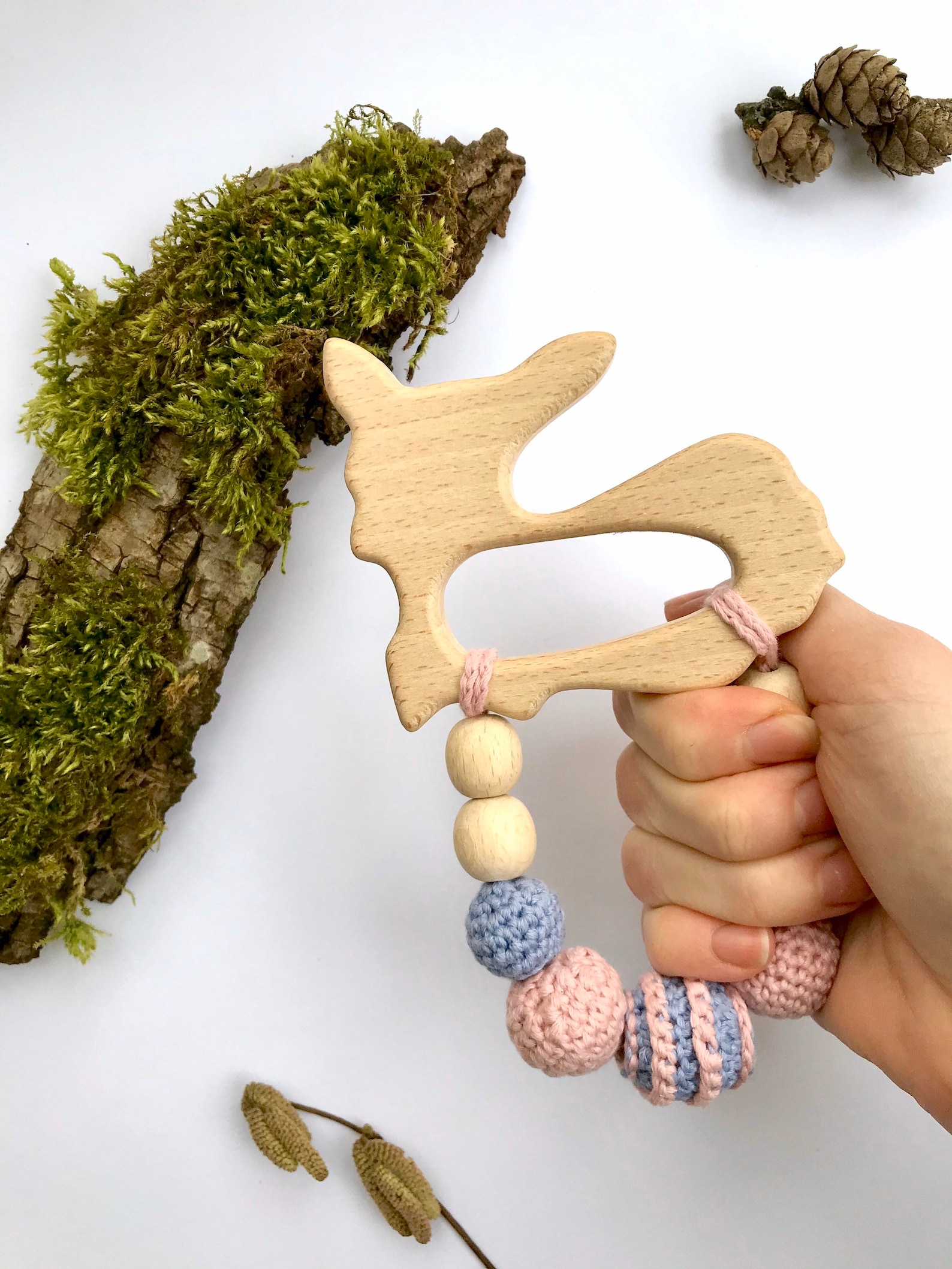 Natural personal toy for Baby Chewing Wooden Teethering Etsy