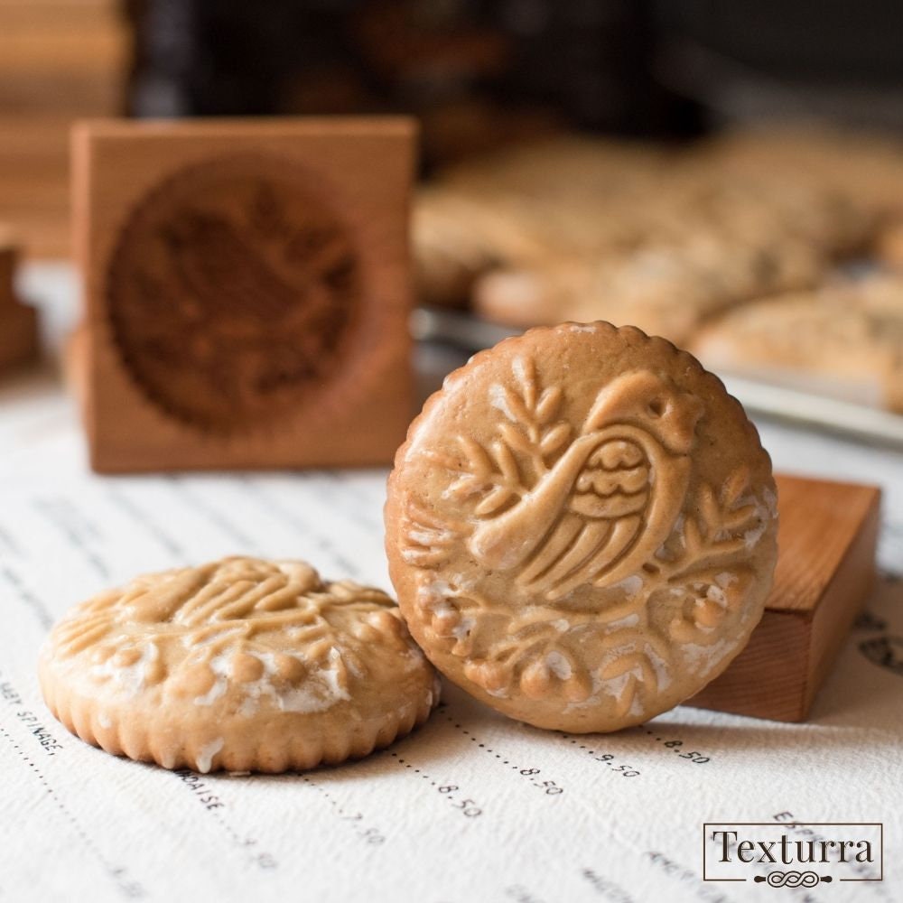 Animals Tree Molds for Birthday Christmas Party Embossing Mold for Cookies Cookie Cutter Wooden Baking Cookie Molds A DIY Shapes Cookie Stamp Wooden Carved Mold for Gingerbread