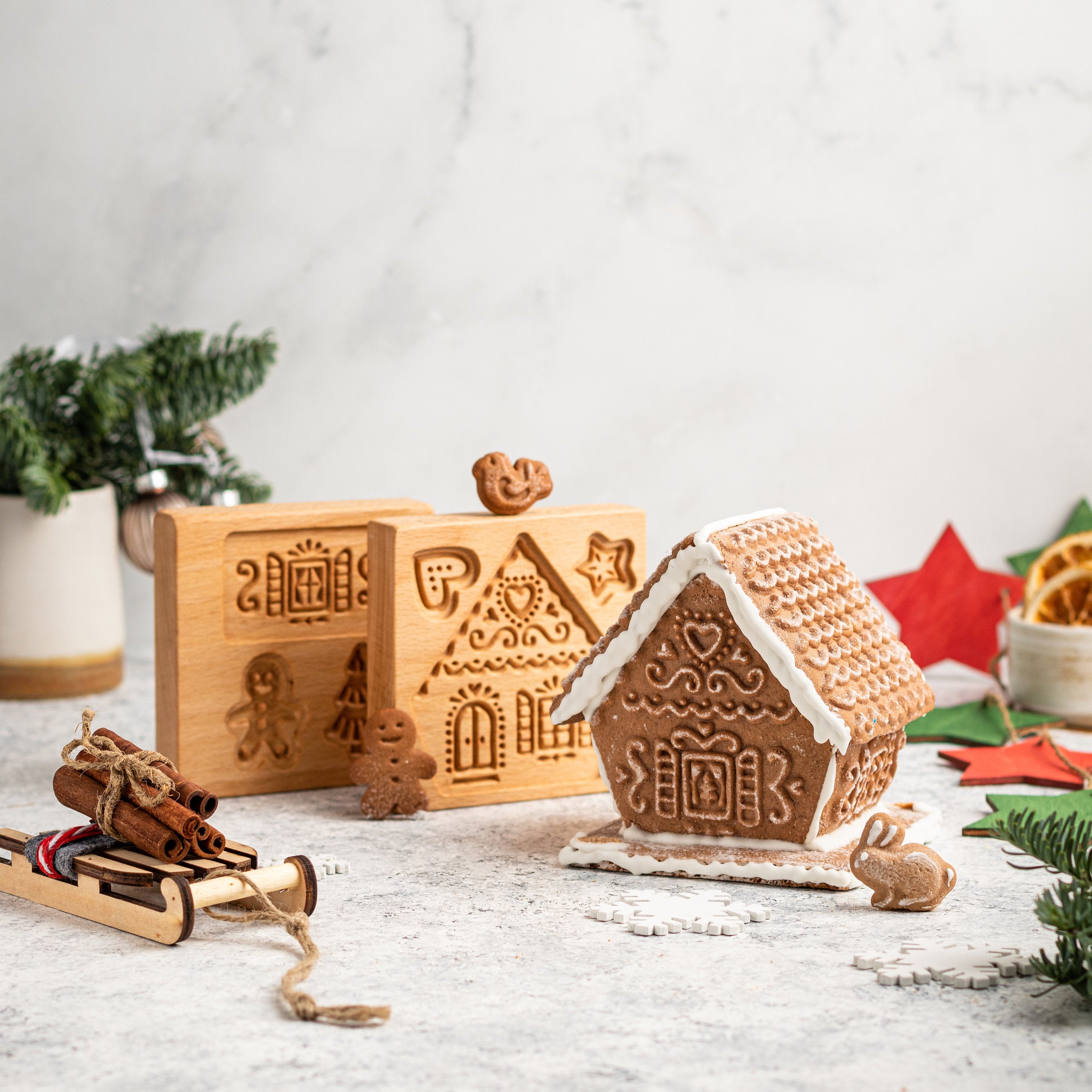 Gingerbread house mold Christmas house baking mould Etsy
