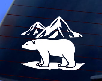 Polar Bear Car Decal: Save the Bears, Nature Lover Gift