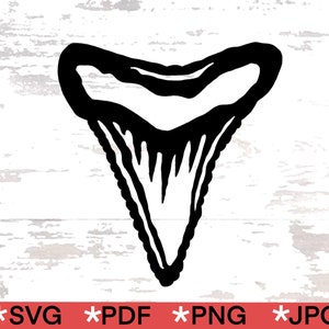 File di taglio immagine SVG dente di squalo per Cricut. Utilizzare per realizzare decalcomanie o trasferibili da applicare a numerosi articoli per uso personale o regali.
