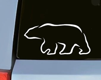 Polar bear decal, polar bear sticker, Bear car decal, bear car stickers, polar bear art, polar bear, polar bears, car Decal bear, car decals