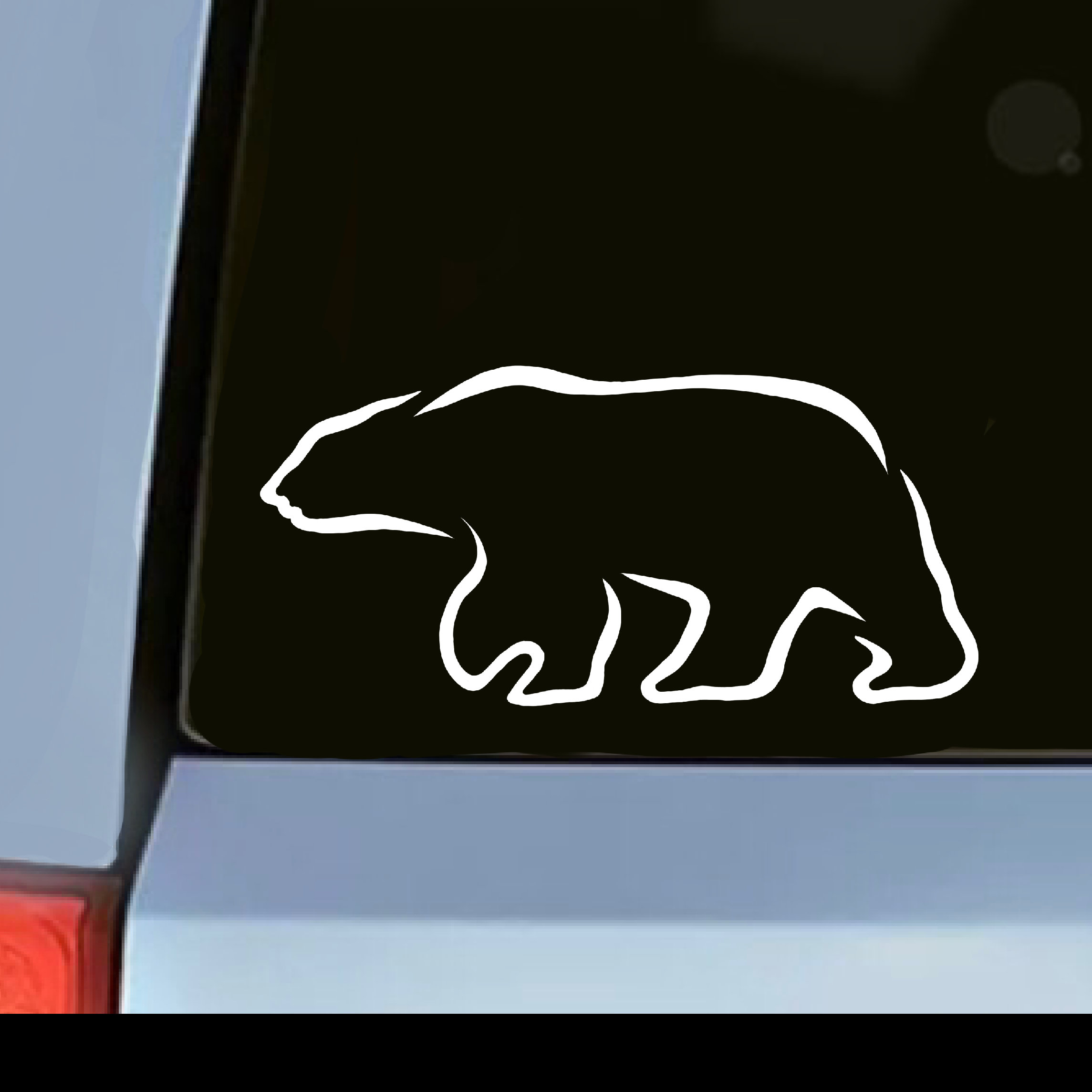 Polar Bear Decal Polar Bear Sticker Bear Car Decal Bear Car Etsy