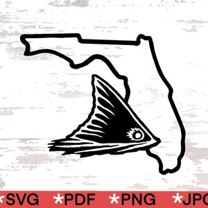 Florida Redfish Tail SVG: Vinyl Decal Cut File (Digital Download)