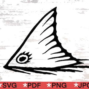 Rotbarsch Tail SVG Schnitt Datei: Vinyl Aufkleber Design (Digitaler Download)