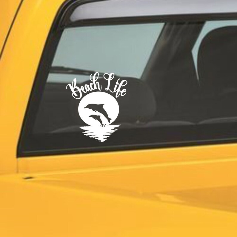 Beach Life Car Decal Sticker - Etsy