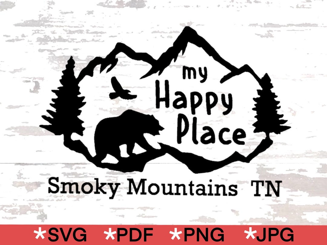 Great Smoky Mtns SVG Download for Cricut. Smoky Mountains SVG - Etsy