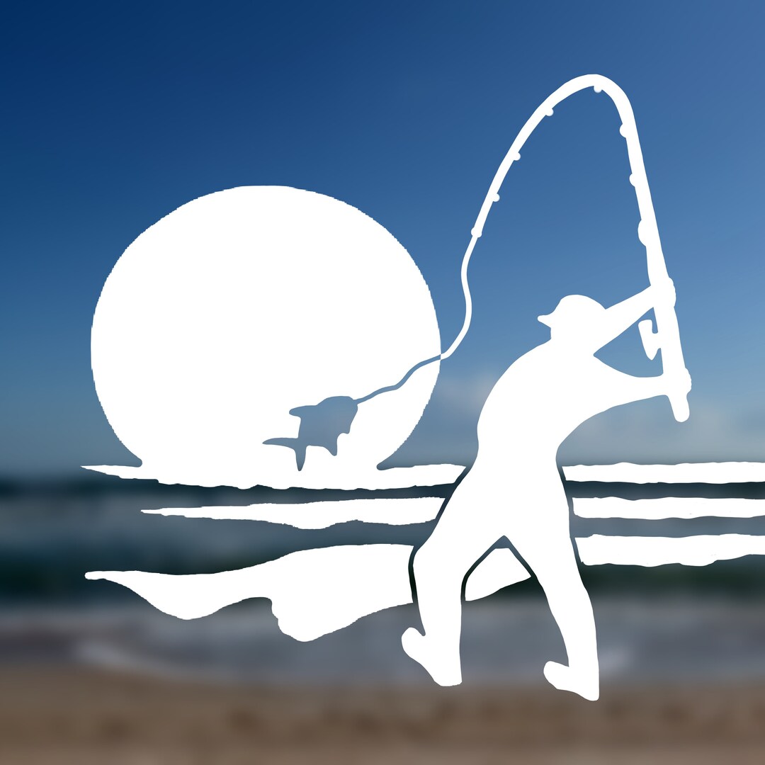 Dec Fish Sticker Surf Fishing Decal Sticker for Your Truck or Car Window. - Etsy UK