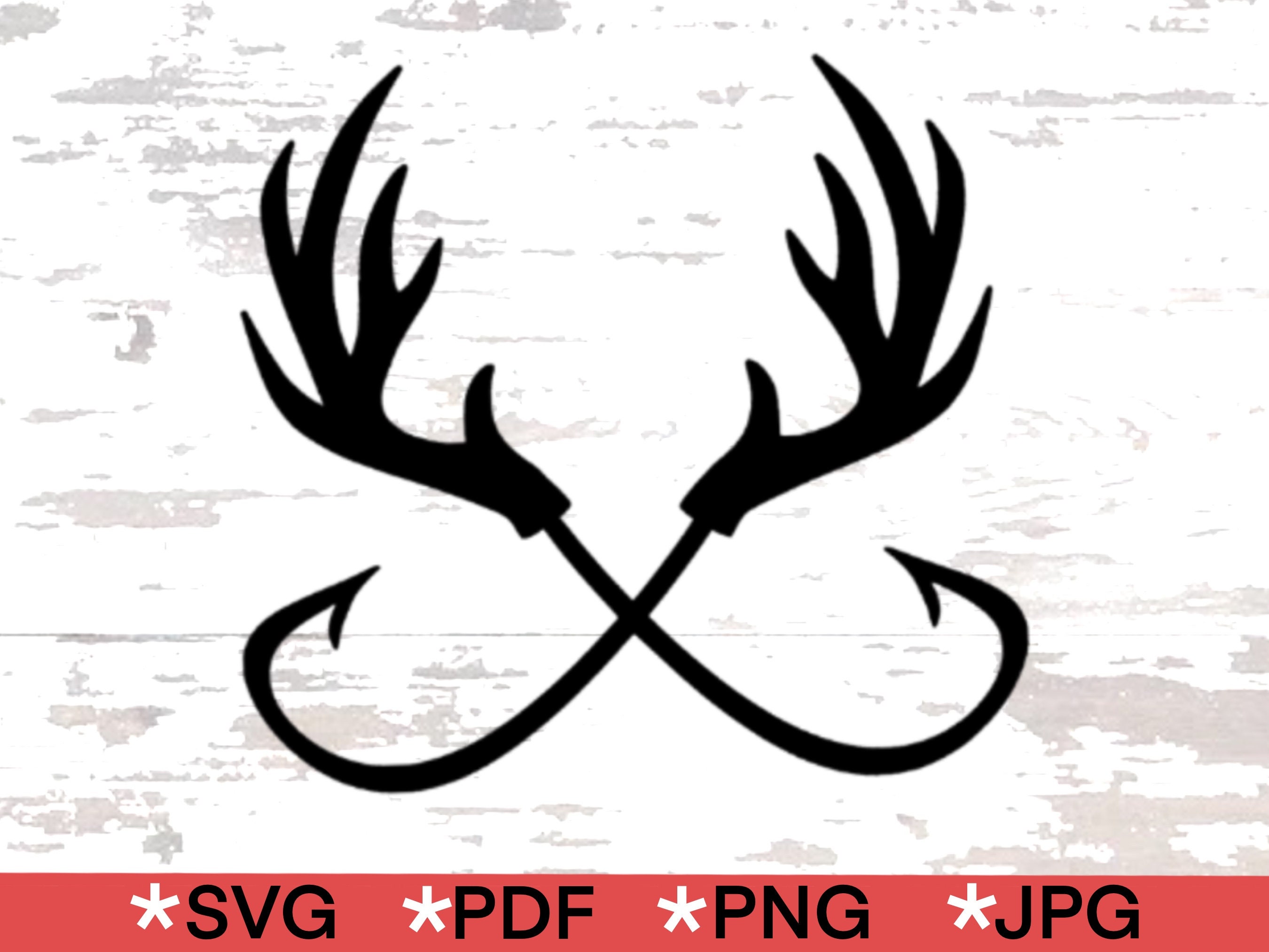 Hook Antler Svg -  Canada