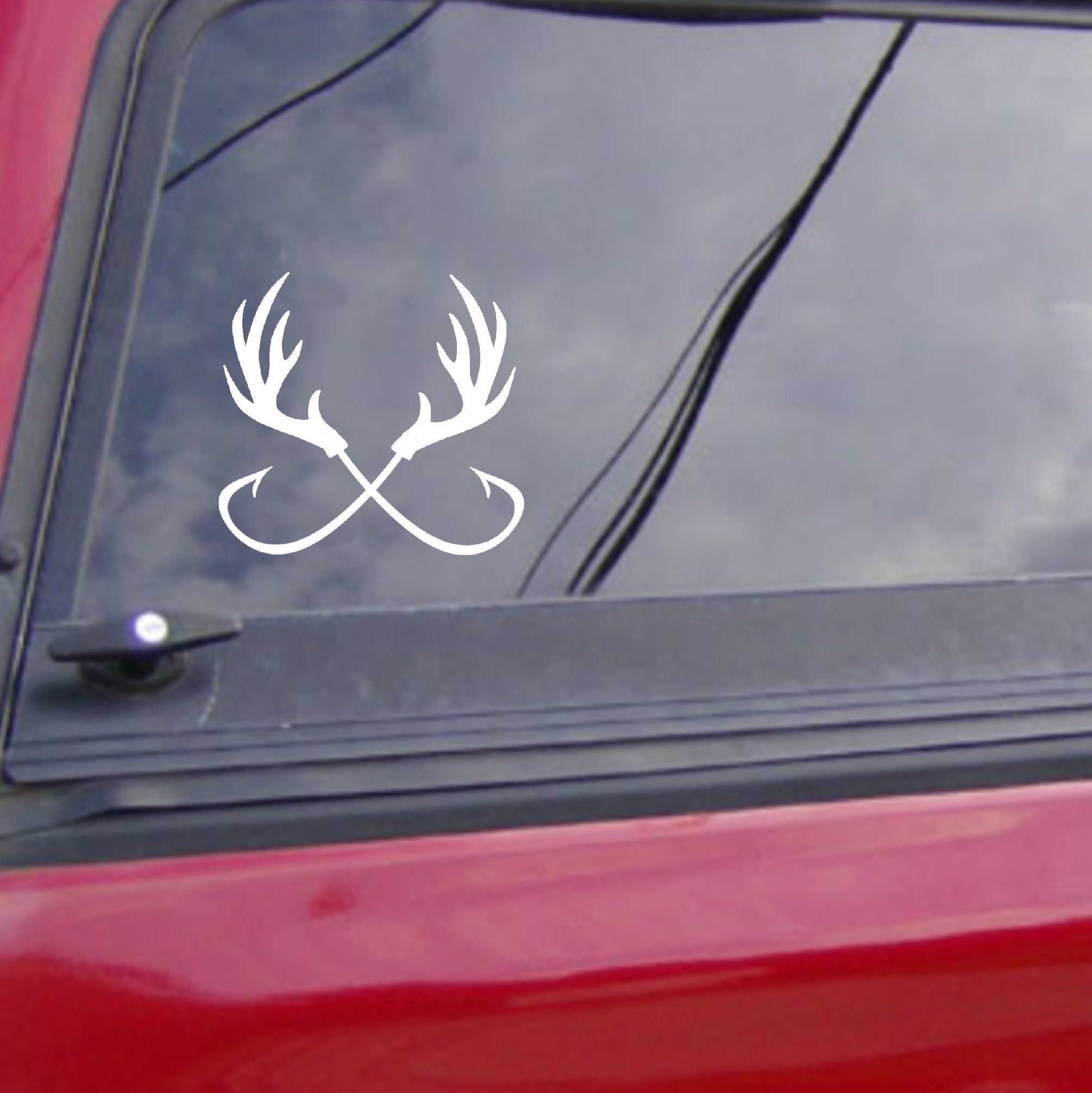 Bass Fishing & Deer Hunting Vinyl Decal: Car Window Sticker - Etsy
