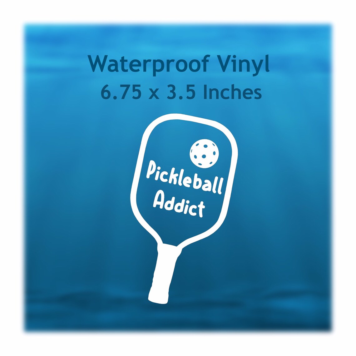 Pickleball Decal Pickleball Sticker Pickleball Paddle Etsy