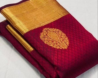 The Royal Kanchipuram Zari Weave Half Saree