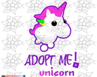 Adopt Me Roblox Etsy - neon roblox adopt me unicorn pet