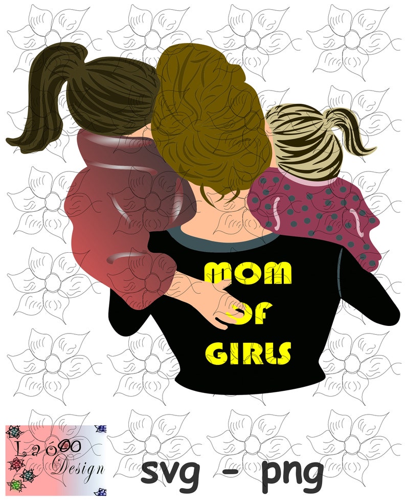 Download Mom svg girls svg mom of girlsd svg Mother's Day svg | Etsy
