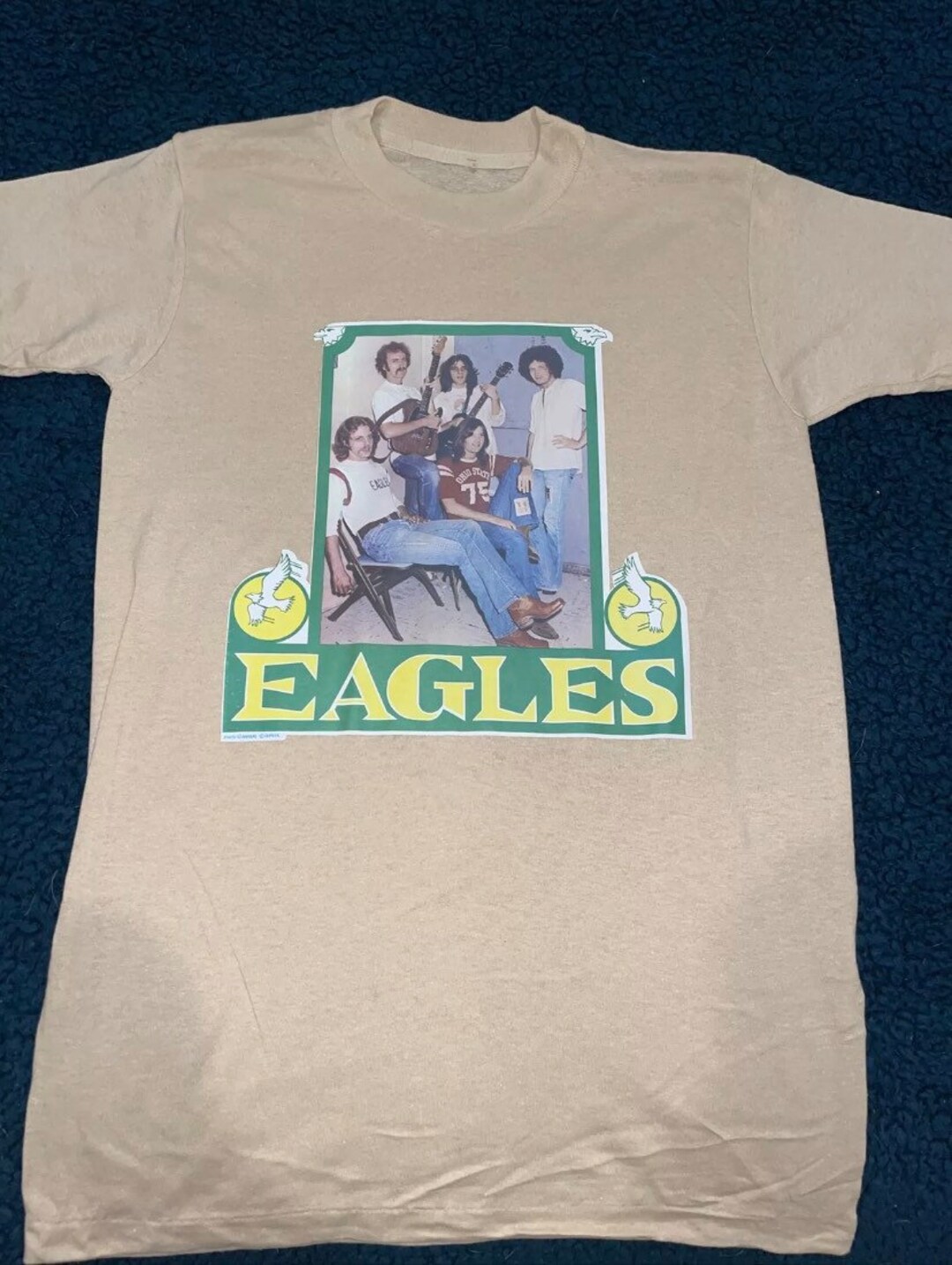 Original 1970s Eagles Band Tee Shirt Etsy
