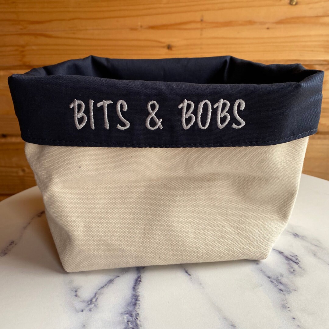 Embroidered Bits and Bobs Storage Organiser Etsy UK