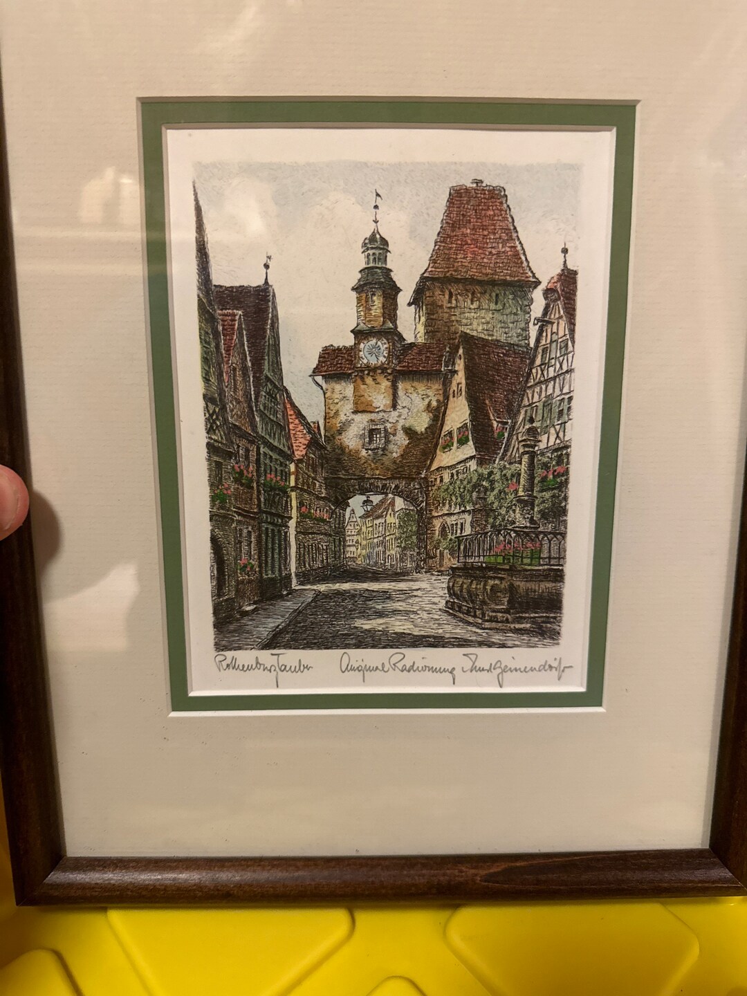 Signed Etching by Ernst Geissendorfer Etsy