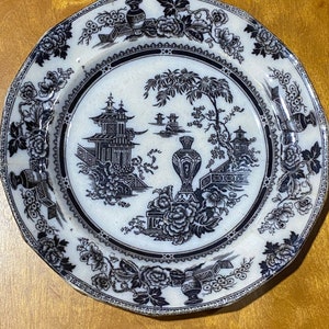 Jeddo ironstone plate. W Adams and sons.