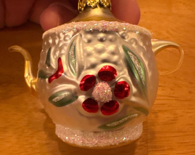 Old World Christmas Inge Glass Teapot Ornament - Etsy
