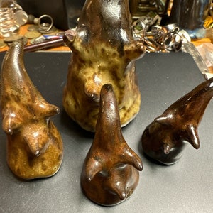 Studio art pottery pieces.