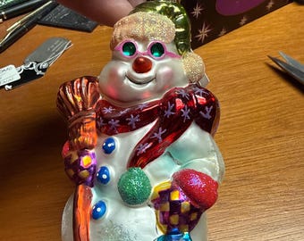 Vintage Christopher Radko Disney Blown Glass Christmas Ornament