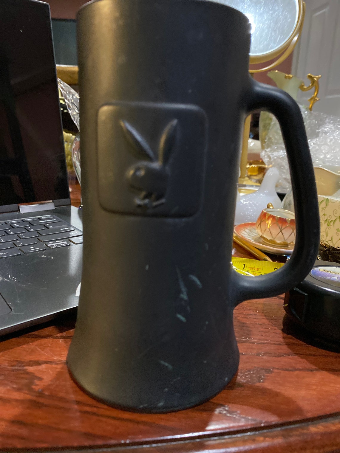 Vintage Black Matte Playboy Mug Etsy