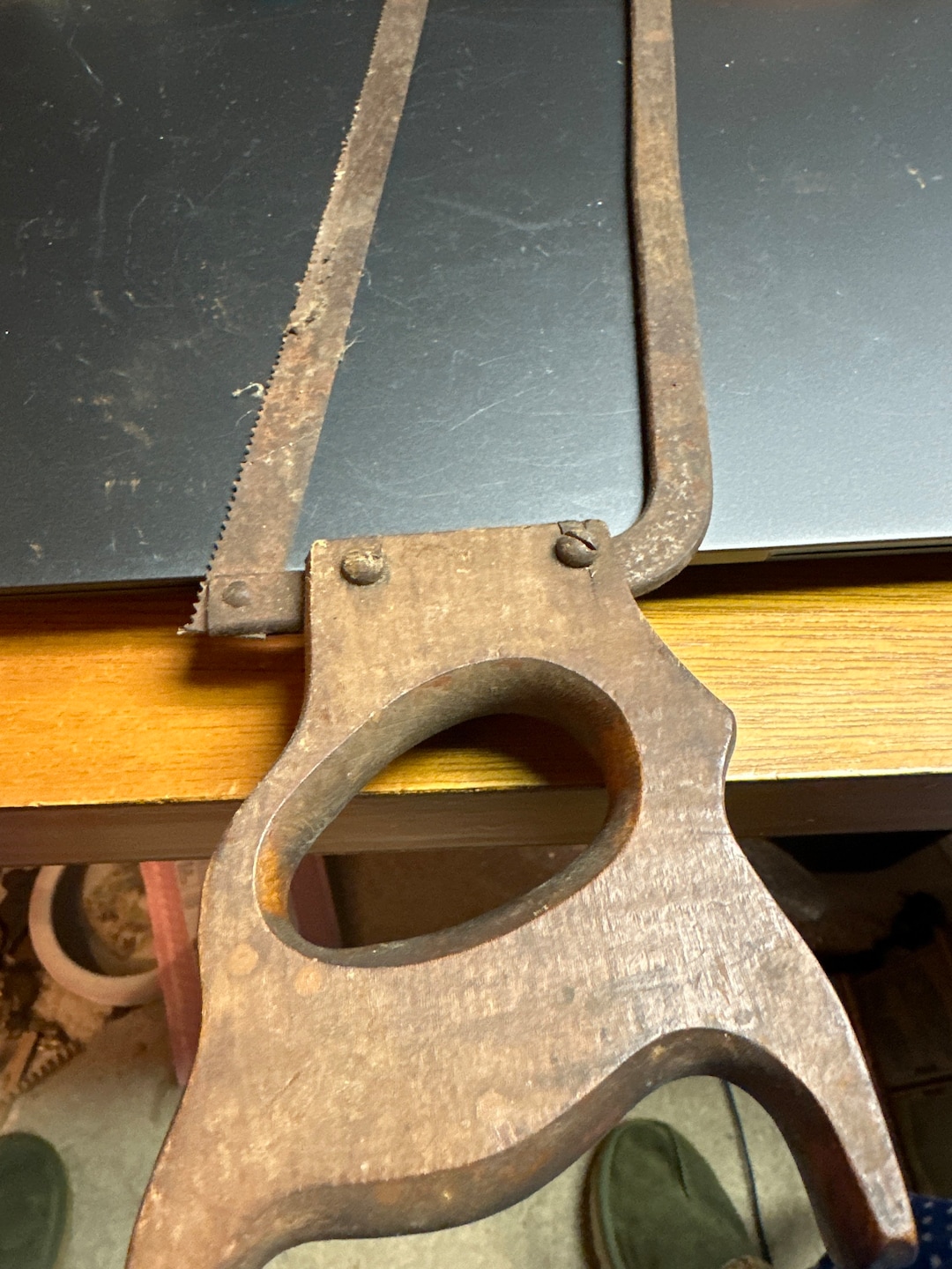 Vintage Bone Saw With Wood Handle - Etsy