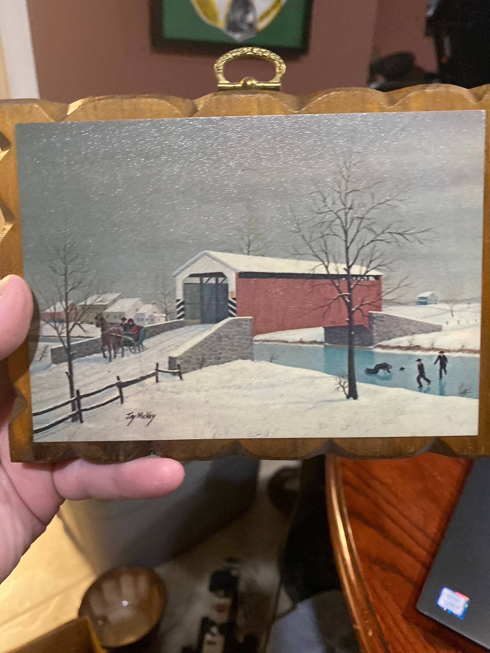 2 Prints on Wood by Amish Artist Jay Mcvey Etsy