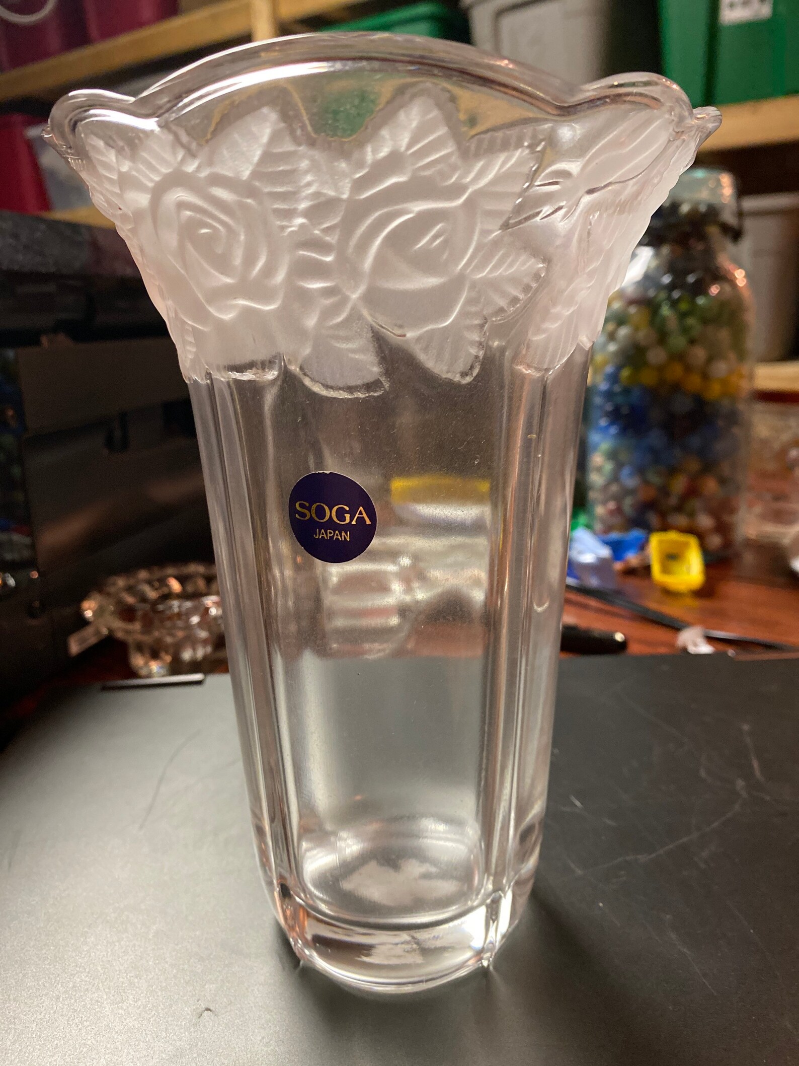 Soga japan frosted glass vase Etsy