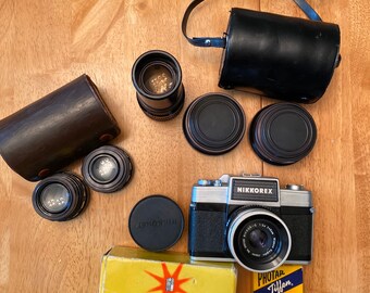 verzameling fotografie-items uit de jaren 60