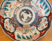 Japanese Imari scalloped bowl