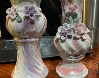 イタリア製陶器の花瓶「カポディモンテ」 - Etsy 日本