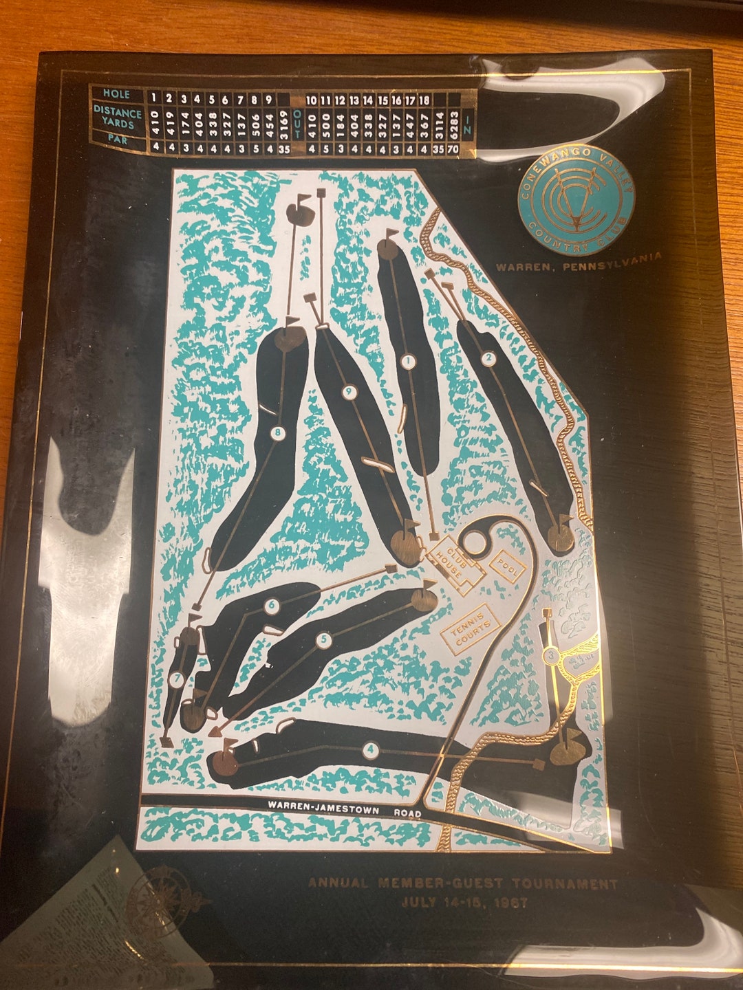 Conewango Valley Country Club 1967 Glass Tray Etsy