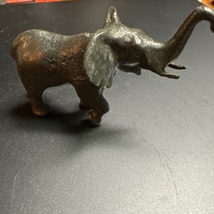 Solid metal elephant