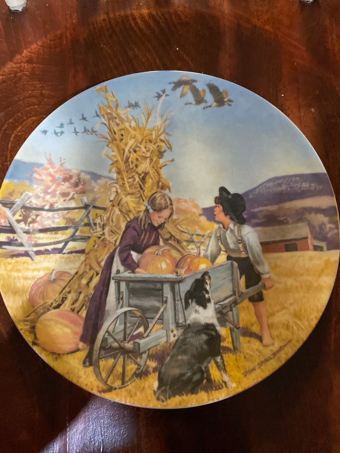 Knowles Thanksgiving Plate Etsy