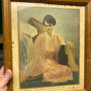 August 1921 framed cover of ladies home journal