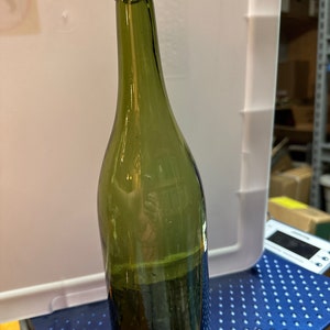 Antique green glass bottle