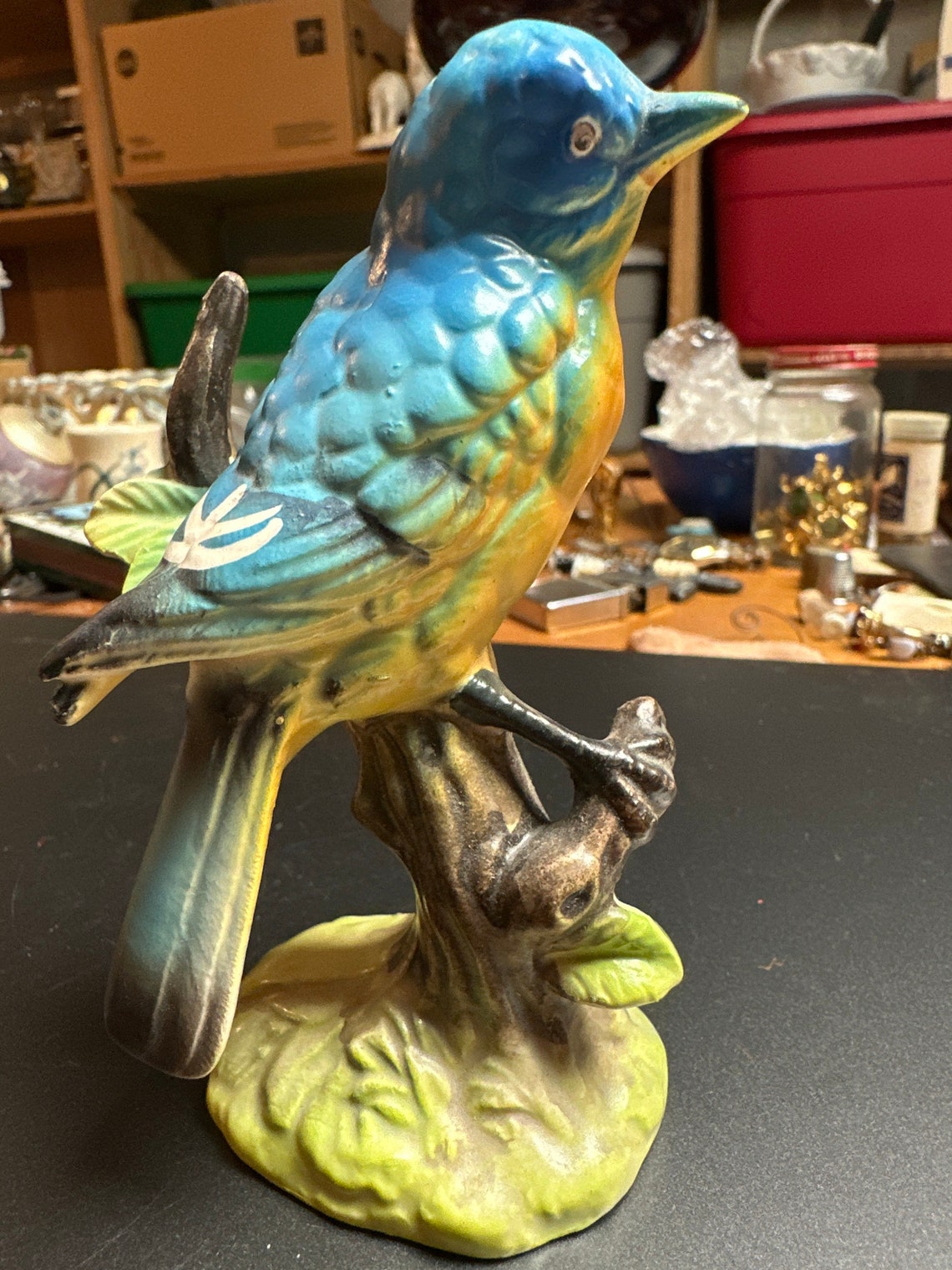 Beautiful Blue Bird Figure - Etsy