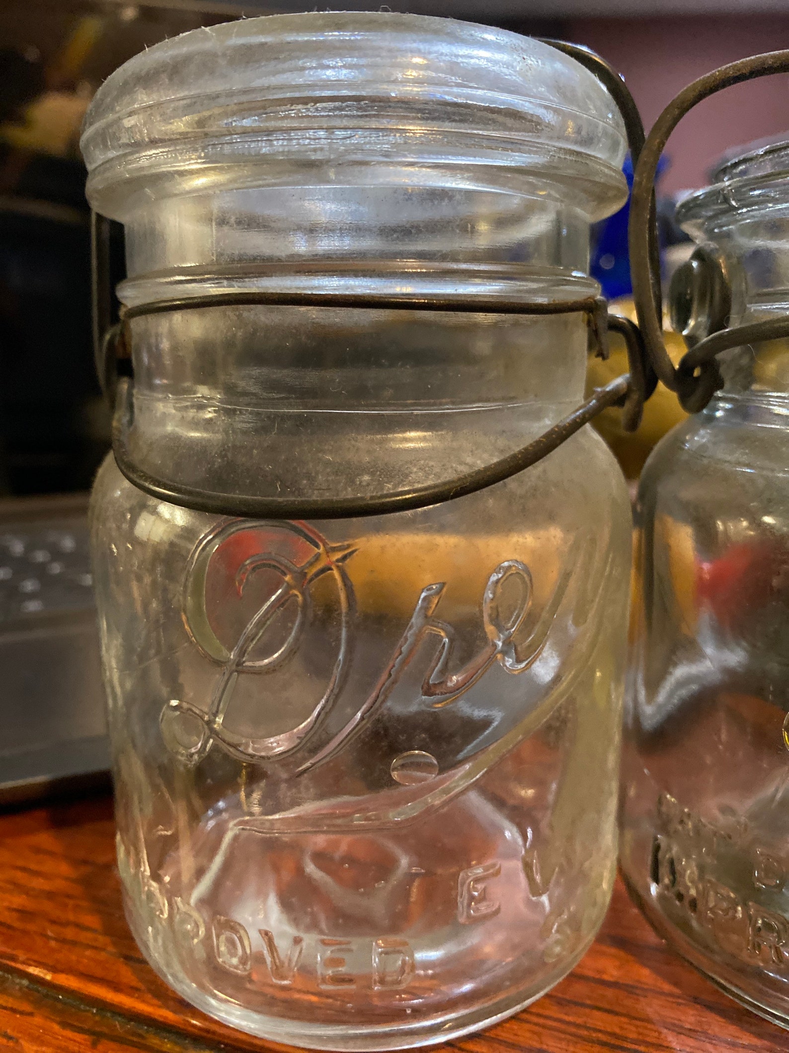 Lot of 2 Antique Drey Canning Jars Etsy