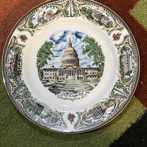 Assiette de collection de la capitale de Washington