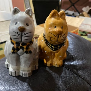 Hand painted salt and pepper shakers